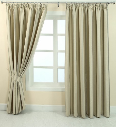 Pencil pleat jacquard striped - jacquard,