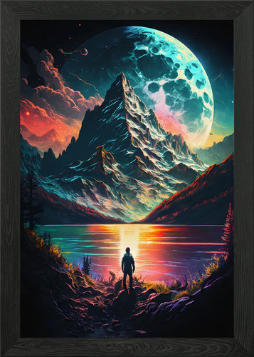 Beautiful landscape framed - landscape,