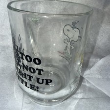 Snoopy penauts glass mug - snoopy,