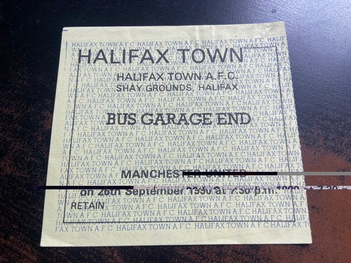Ticket 1990 halifax town v - -,