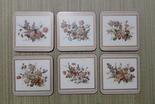 Floral coasters cork - floral,