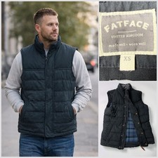 FATFACE Men's Navy Sleeveless