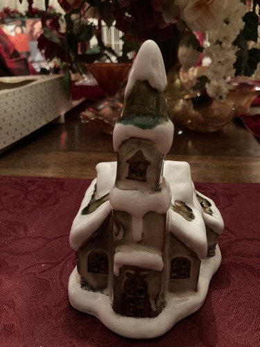 Church candle holder - church,