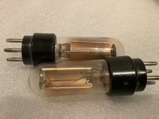 2 X BTH British Thomson-Houston Co Ltd “A” 4 pin valves for radio? 1920s?