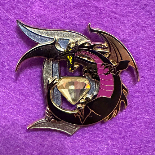Disney maleficent dragon pin - d,
