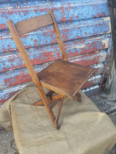 Antique folding childs church - folding,