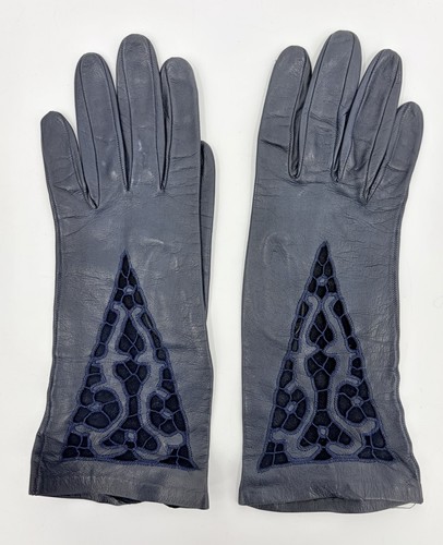 Vintage navy blue leather - vintage,