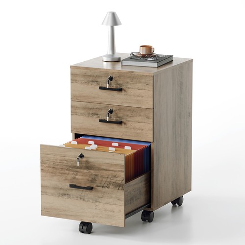 Oak drawer locking filing - locking,