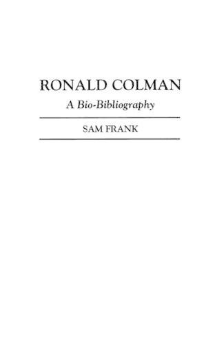 Ronald colman sam frank - by,