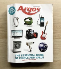 ARGOS CATALOGUE - AUTUMN WINTER 2008 - VERY GOOD CONDITION - ARGOS PLASTIC BAG