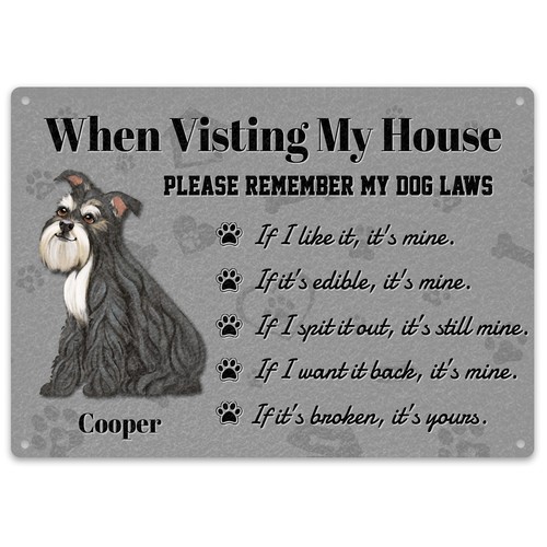 Personalised funny schnauzer - personalised,
