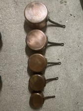 Set Of 5 Copper Pots Brand