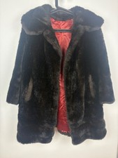 Lovely Vintage Tissavel Faux Fur 1960s Coat Jacket Union Made In USA