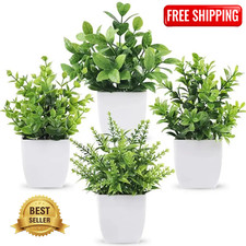 SET OF 4 ARTIFICIAL PLANTS IN