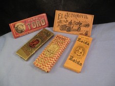 CIGARETTE ROLLING PAPERS ANTIQUE CAR BULL ADVERT ZAIDA PAPAL DE FUMAR LAPORTA