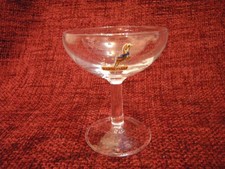 VINTAGE BABYCHAM GLASS.(YELLOW