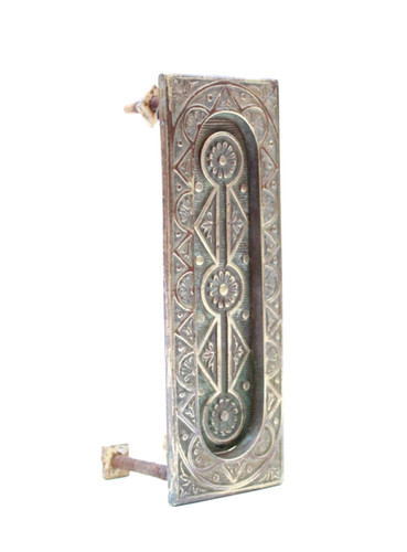 Brass letter box victorian - brass,
