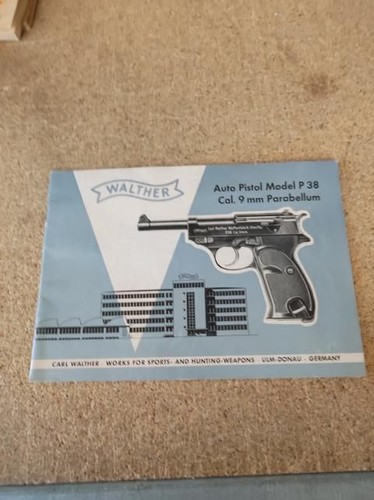 Walther auto pistol - model, p
