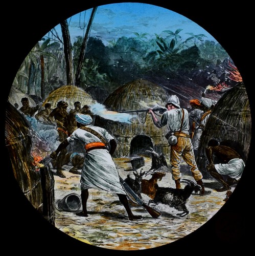 Magic lantern slide - slide, henry