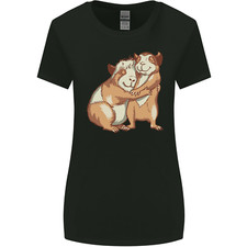 Guinea Pigs Hugging Womens Wider Cut T-Shirt