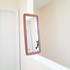 70s MCM Teak Wall Mirror