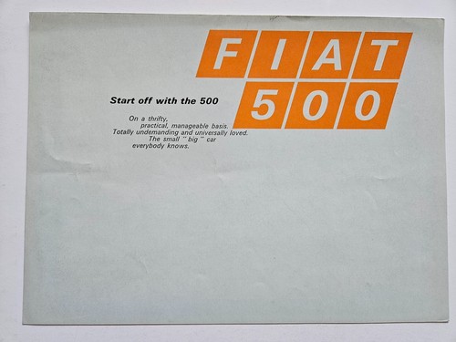 Fiat 500 sales - 500, brochure