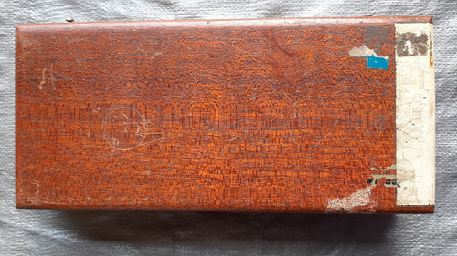 Vintage empty wood tool box - empty,