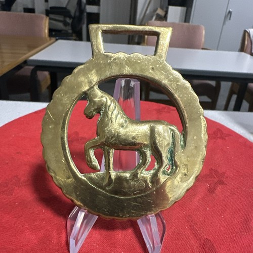 Vintage horse brass - a,