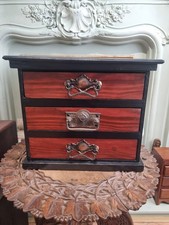 Vintage Tabletop Chest Of Drawers Collectors Cabinet Workshop jewellery, Ooak. 