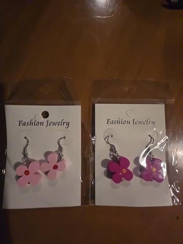 Handmade woden earings pairs - woden, 2