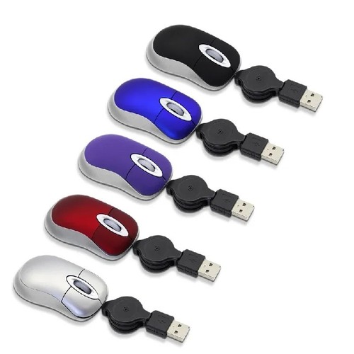 Usb corded mouse retractable - usb,