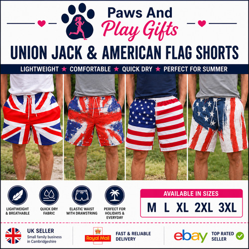 Usa flag shorts union jack - flag,