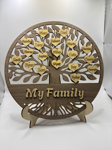 Personalised family tree - family, heart