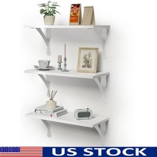 Rustic Wooden Floating Shelves