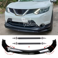Glossy Black Front Bumper Lip
