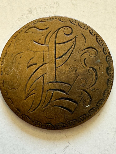 Antique love coin token rare - love,