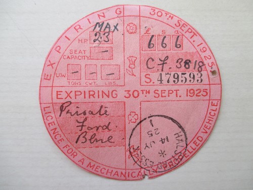 Tax disc old vintage - tax,