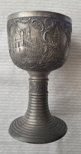 Vintage german pewter cup - cup, with
