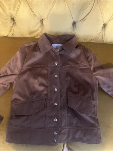 Bershka brown faux suede - brown,