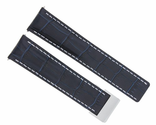 22mm blue leather - leather, replacement