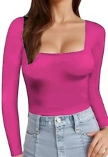 WOMENS LONG SLEEVE SQUARE NECK