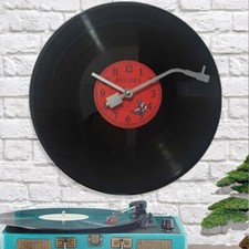 Clock Wall Vinyl Record Music