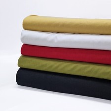 Linen Rayon Cotton Blend Fabric Plain Bright Cool Summer Dressmaking Material