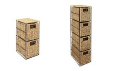 2/4 Drawer Seagrass Storage