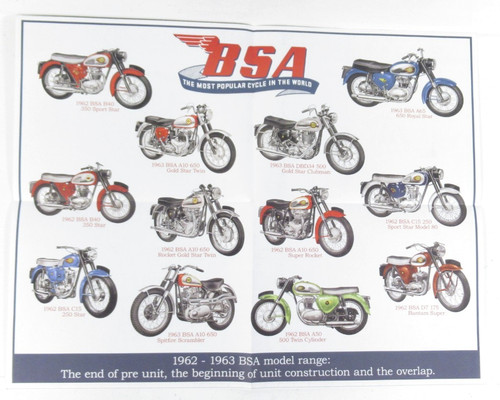 1962 1963 bsa vintage - bsa,