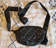 Jeff & Co By Jeff Banks Womens Small Cross Body Bag, Black Studded NEW