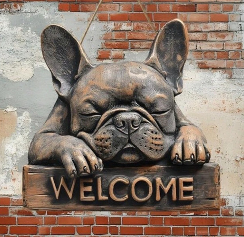 Rustic french bulldog - french,