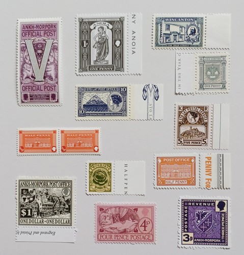 Discworld stamps small - small, lot