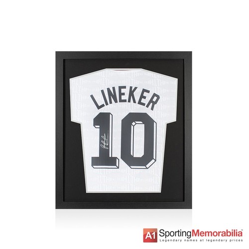 Framed gary lineker signed - framed,