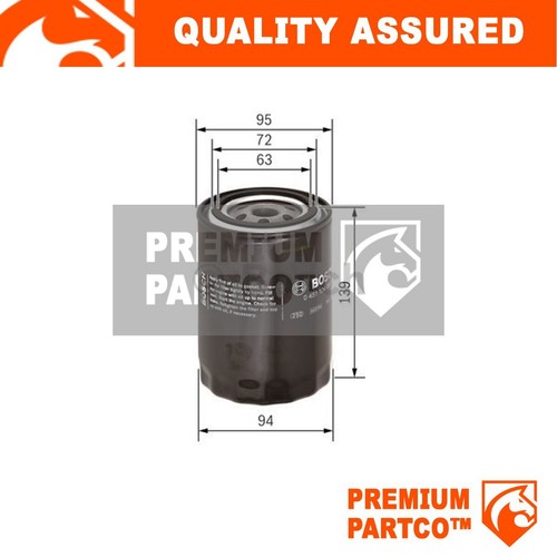 Premium oil filter fits - fits, ford